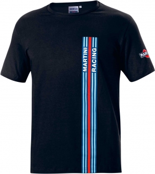 SPARCO T-shirt Big Stripes Martini Racing L