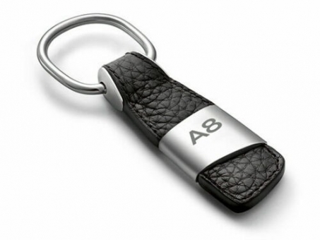 Audi A8 key ring leather black 