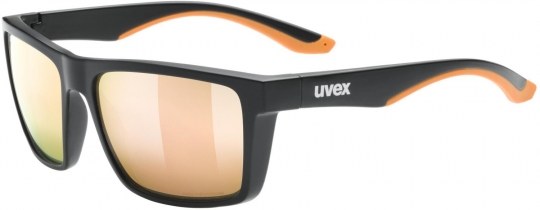 Uvex sunglassses LGL 50 CV black mat, mirror champagner 