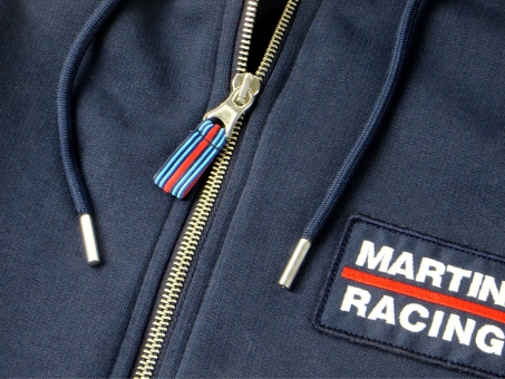 Martini Racing Sweatshirt Reißverschluss mit Kapuze Navy 