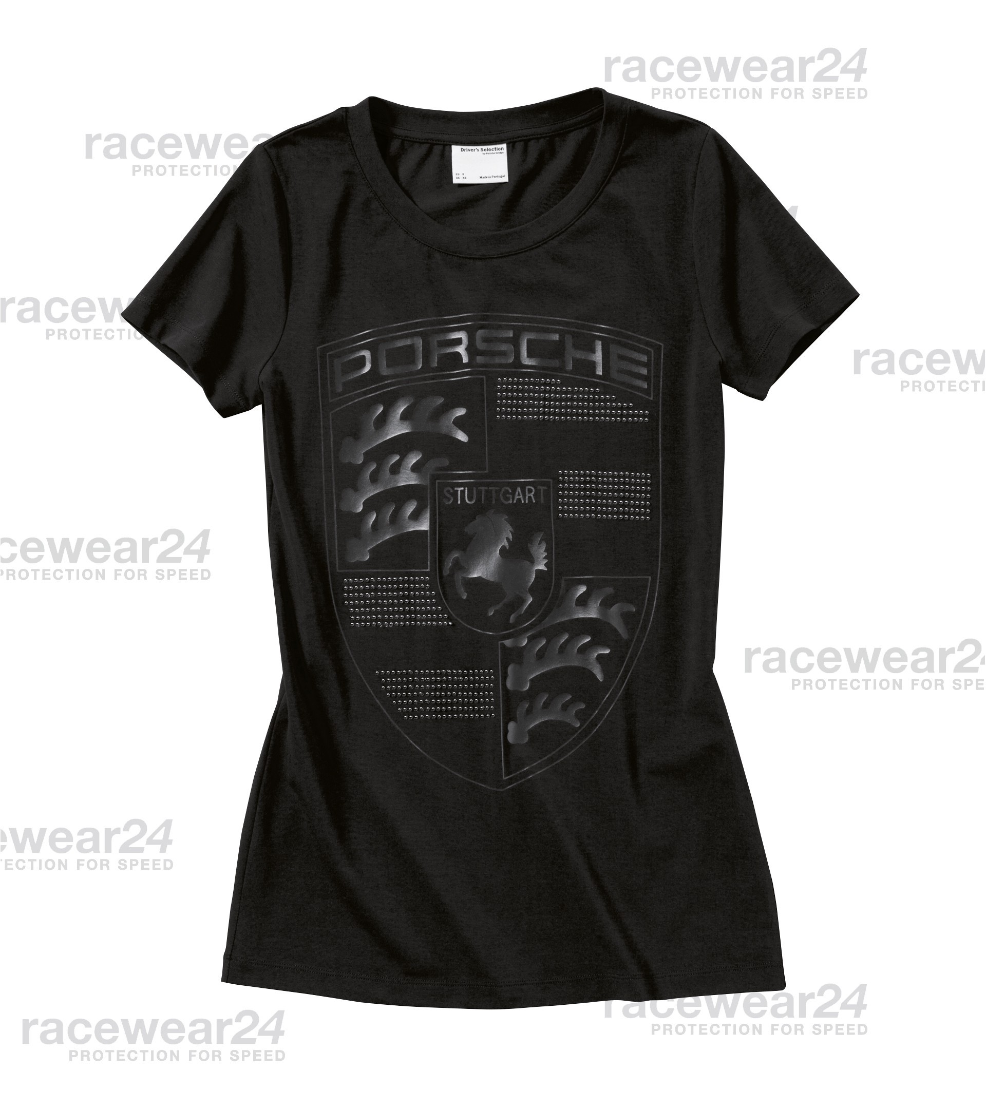 Original Porsch Design Damen T-Shirt Shirt Porsche Wappen Schwarz  Sport 